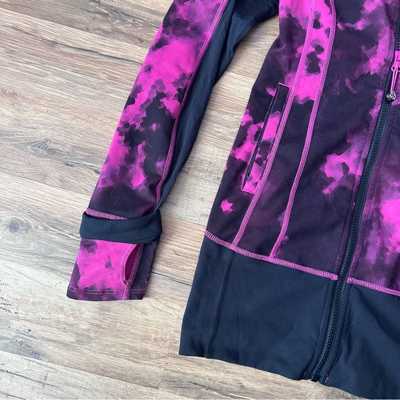 Lululemon Daily Practice Jacket women’s pink and black jacket size 4 - Picture 6 of 13